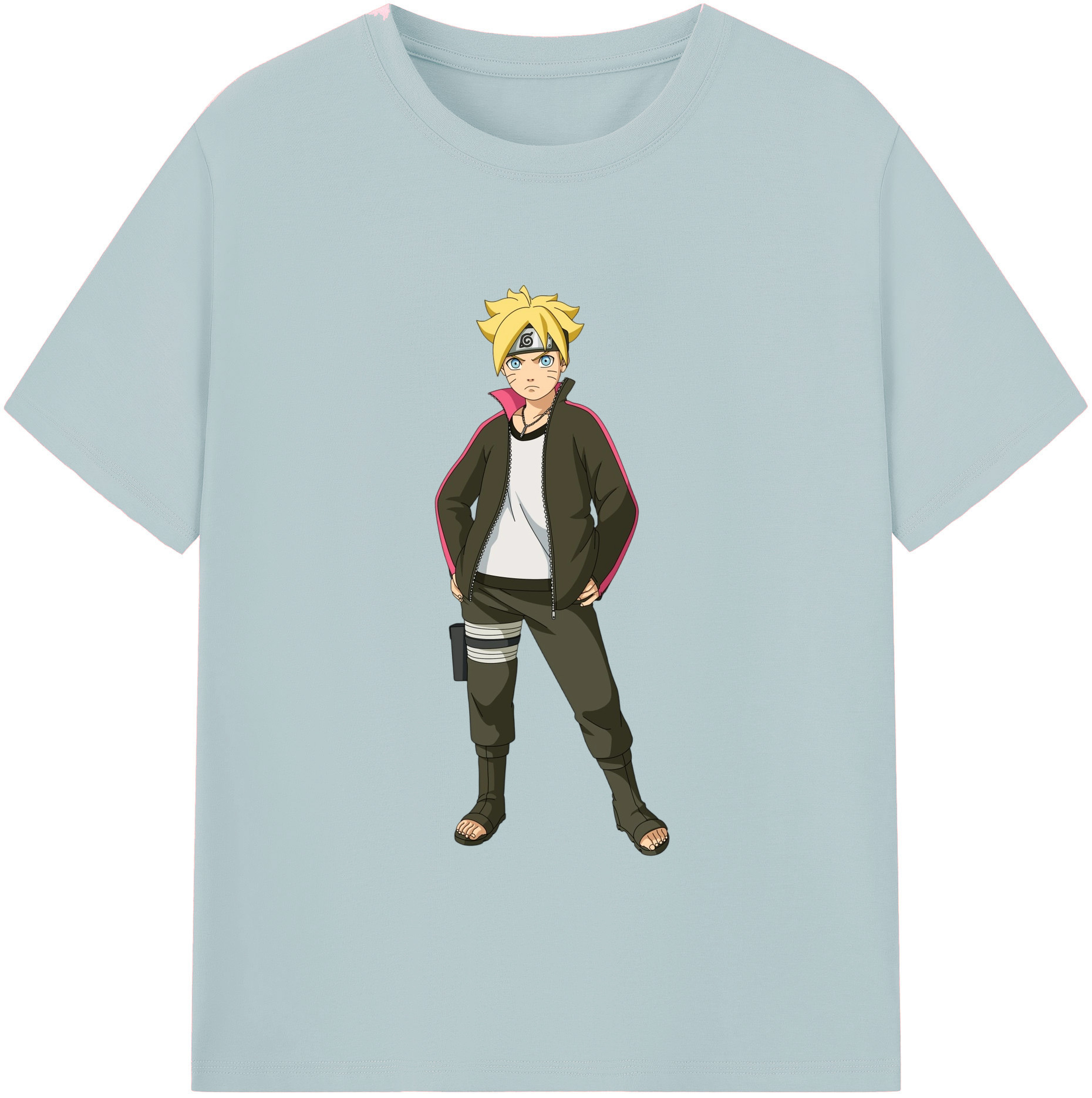 （画像用） NARUTO -ナルト- うずまき ボルト Uzumaki Boruto 綿100％半袖Tシャツ（フロントプリント）